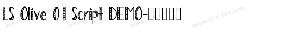 LS Olive 01 Script DEMO字体转换
